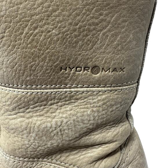 ECCO Trace HydroMax Lace Up Snow Boot Women 37 US 6-6.5 Fur Insulated Beige Tan - Picture 7 of 9